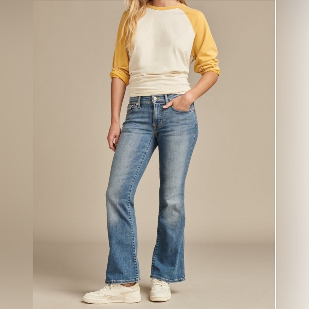 Lucky Brand Mid Rise Sweet Flare
